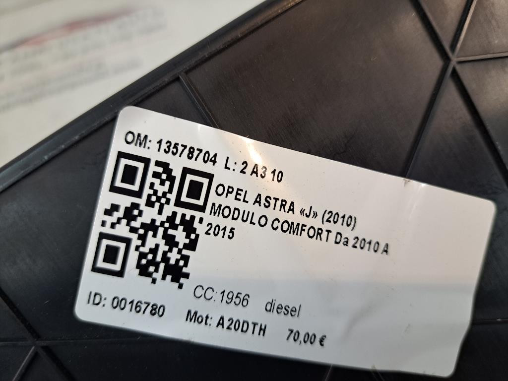 Centralina Comfort OPEL Astra J