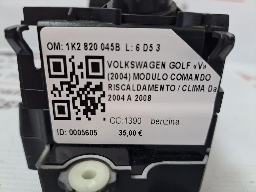 Comandi Clima VOLKSWAGEN Golf 5 Berlina (03>08)