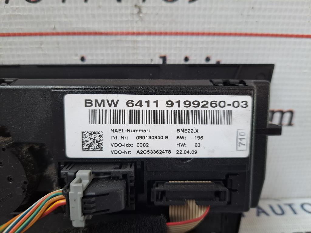 Comandi Clima BMW Serie 3 E90 Berlina 2° Serie