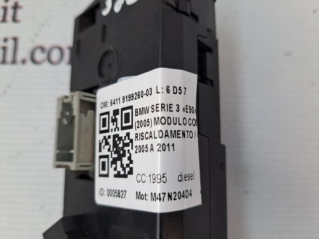 Comandi Clima BMW Serie 3 E90 Berlina 2° Serie