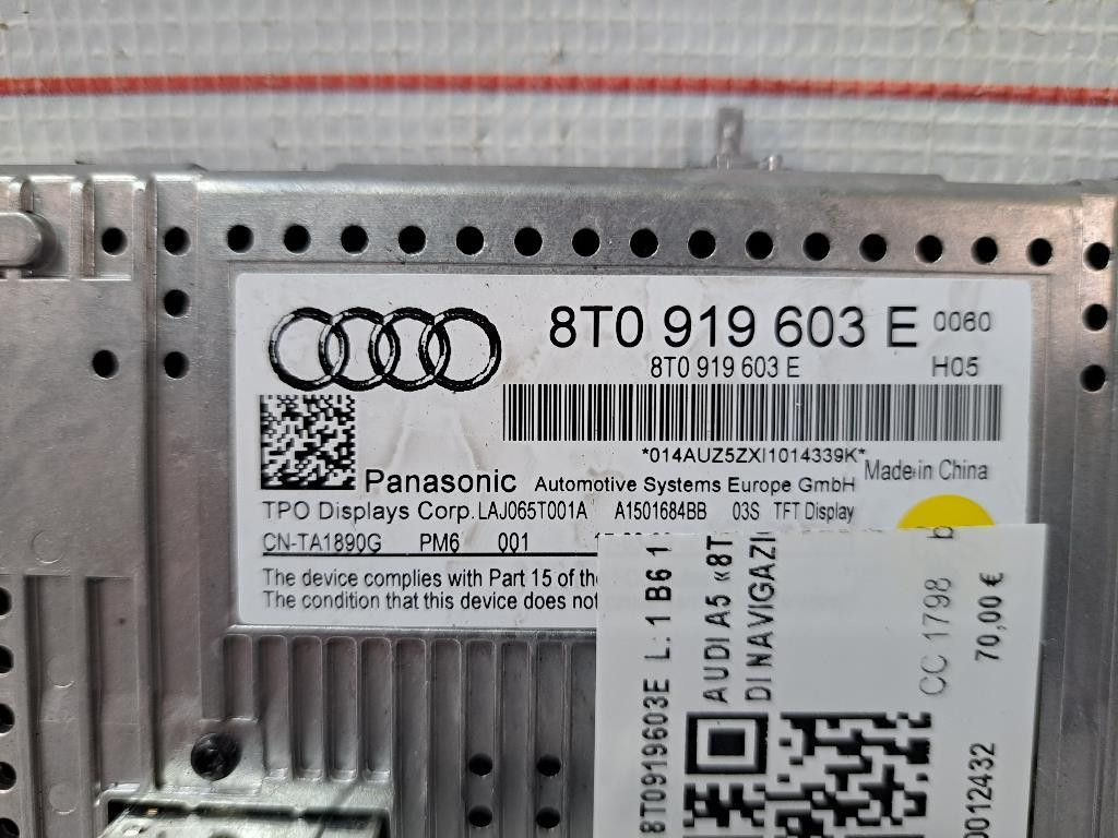 Display AUDI A5 Coupé (8T) (07>11)