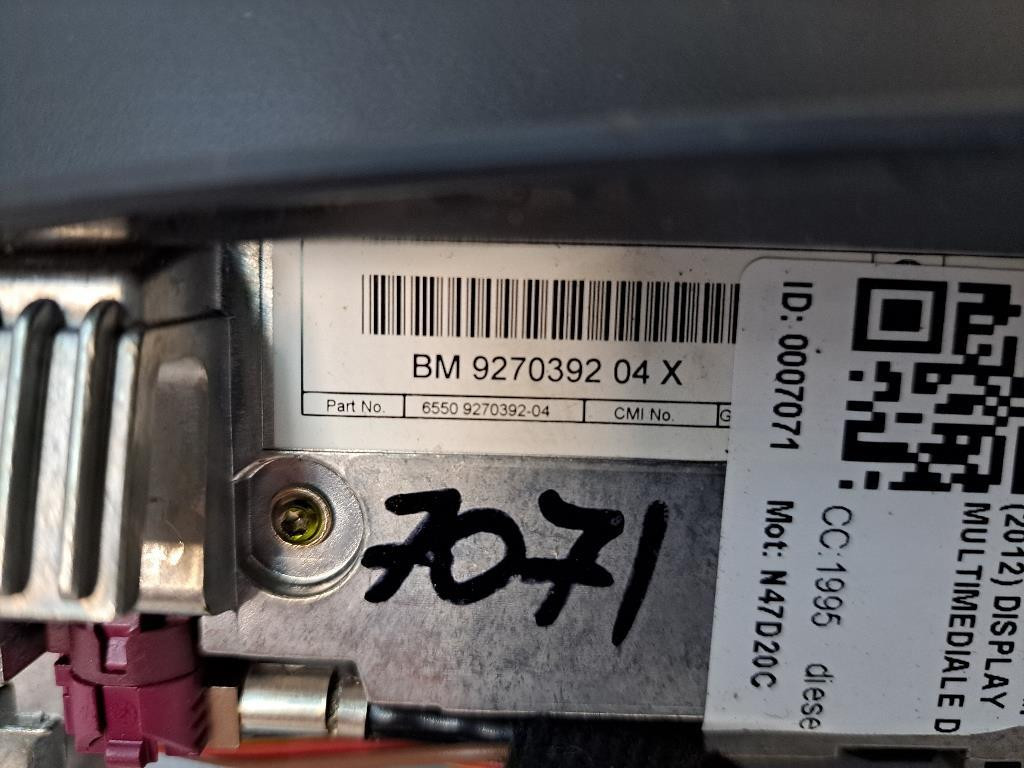 Display BMW Serie 1 F20 (11>19)