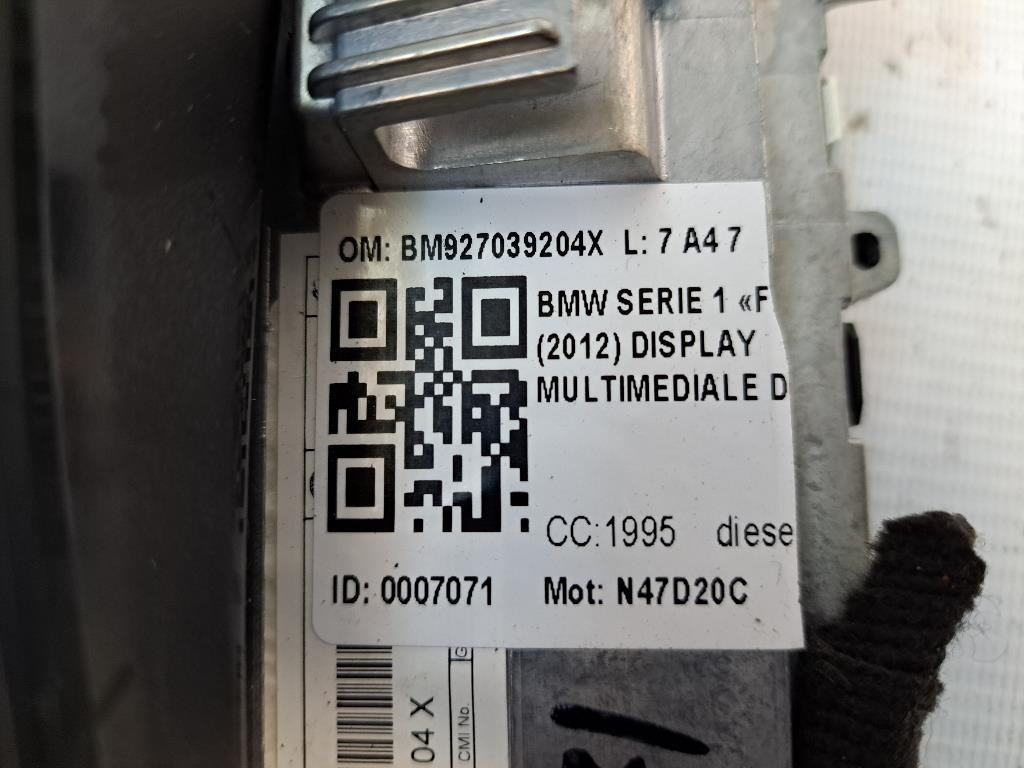 Display BMW Serie 1 F20 (11>19)