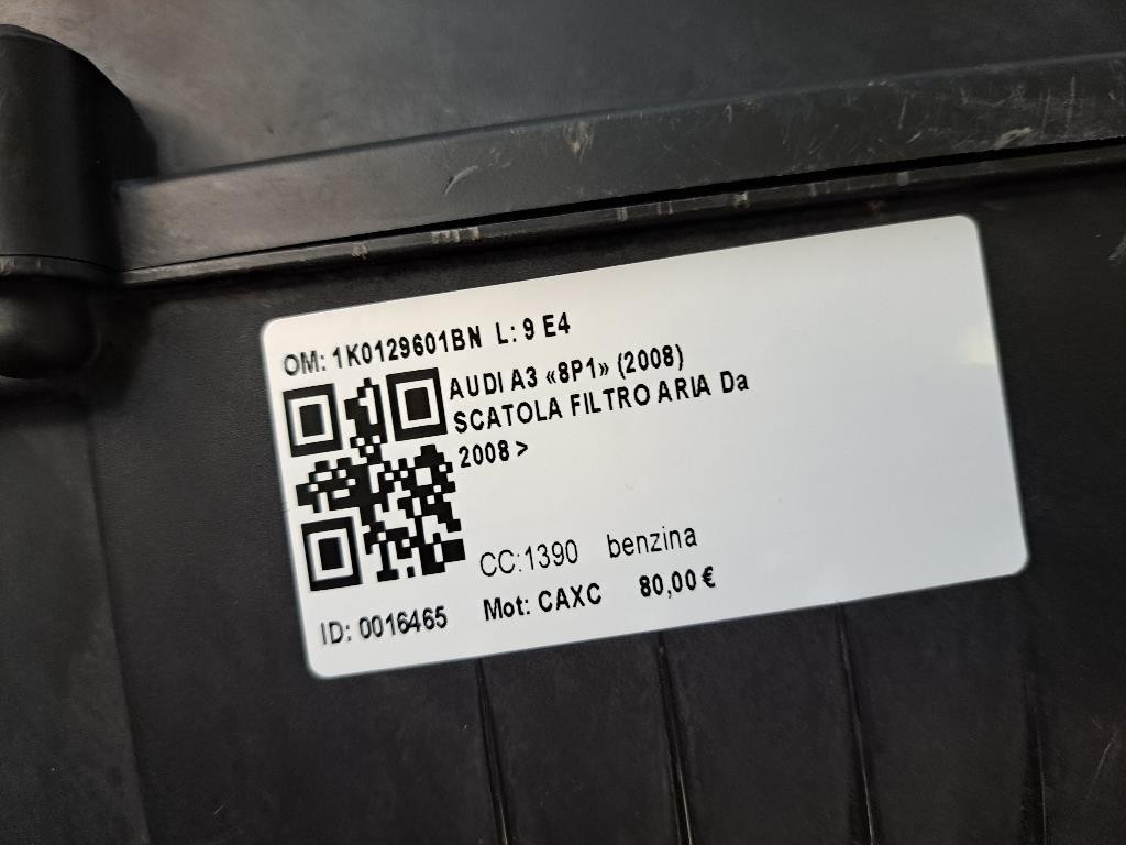 Box scatola filtro aria AUDI A3 Serie (8P1) (08>12)