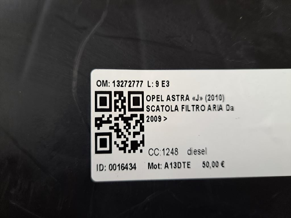 Box scatola filtro aria OPEL Astra J