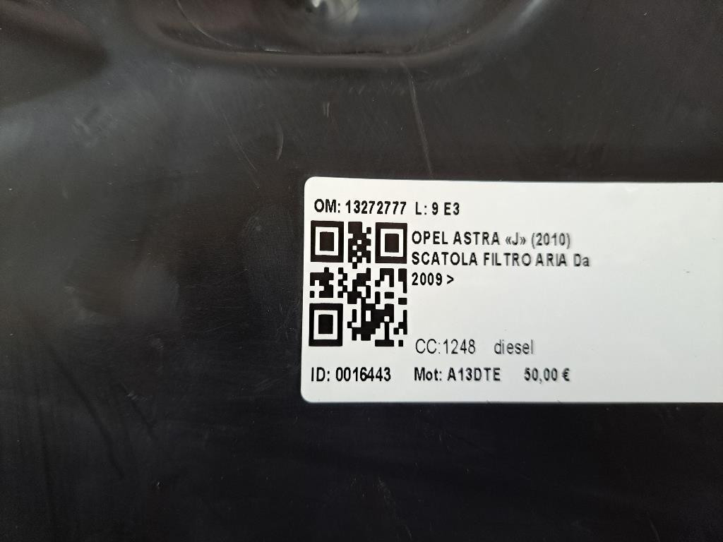 Box scatola filtro aria OPEL Astra J