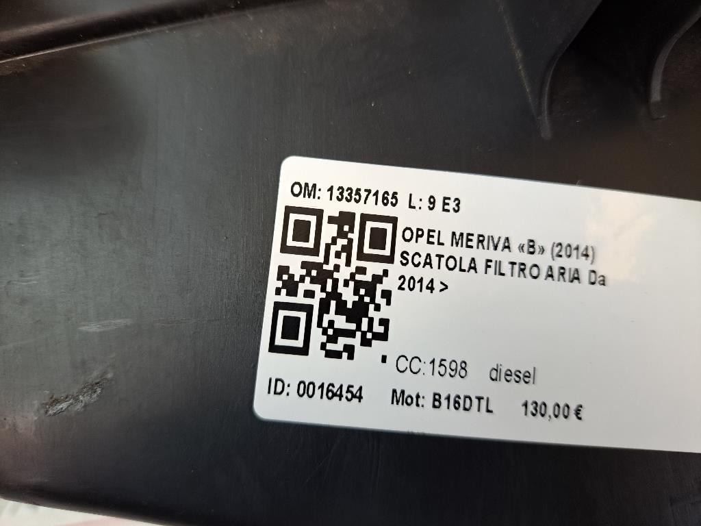 Box scatola filtro aria OPEL Meriva 3° Serie