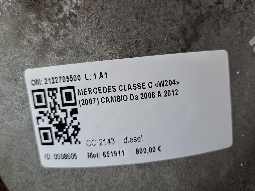Cambio Automatico con convertitore di coppia MERCEDES Classe C Berlina W204