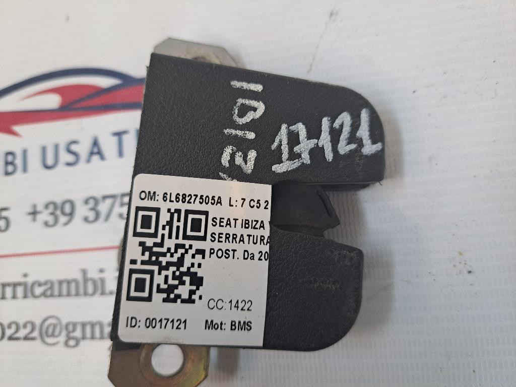 Serratura portellone posteriore SEAT Ibiza Serie (05>08)