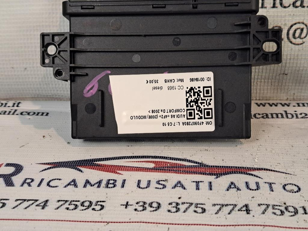 Centralina Comfort AUDI A6 Berlina Serie C6 (4F2) (04>12)