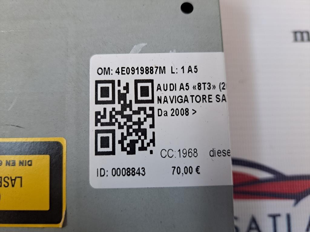 Lettore DVD AUDI A5 Berlina Serie (8T3) (07>)
