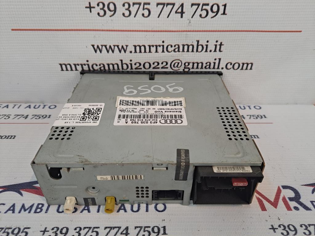Lettore DVD AUDI A6 Avant Serie C6 (4F5) (04>12)