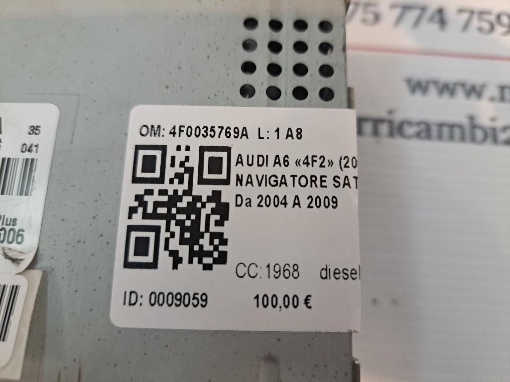Lettore DVD AUDI A6 Avant Serie C6 (4F5) (04>12)