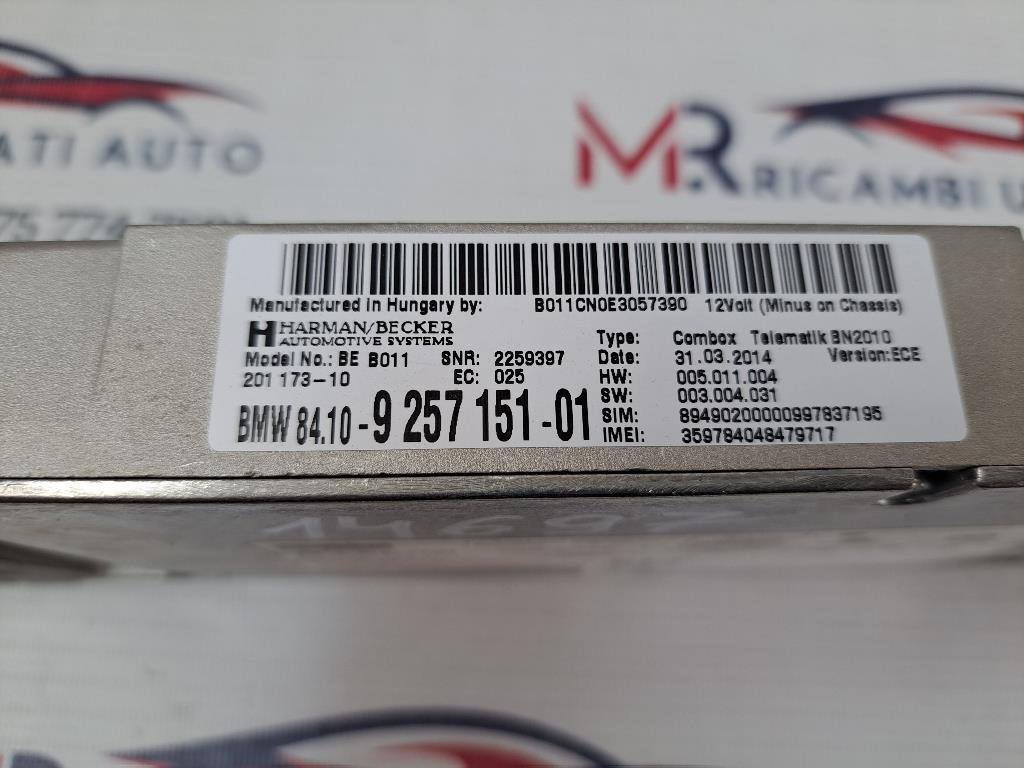 Amplificatore autoradio BMW Serie 1 F20 (11>19)