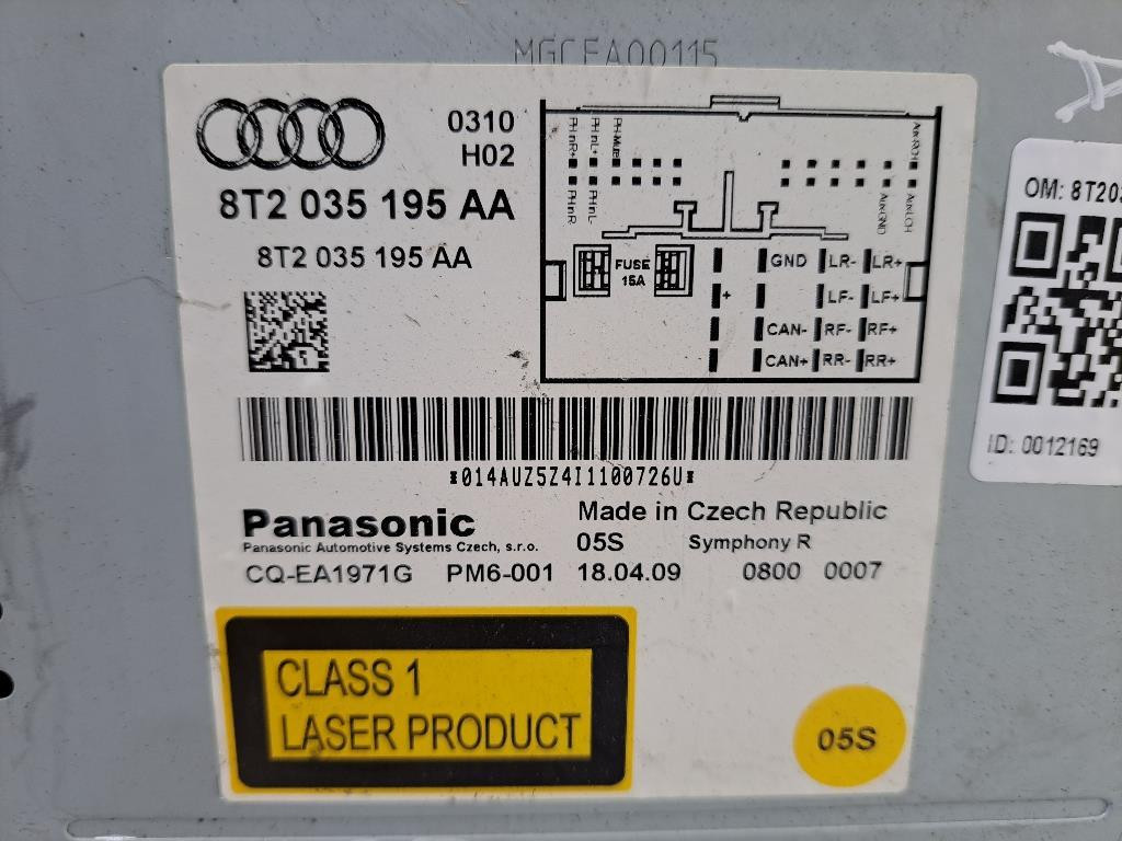 Autoradio AUDI A5 Berlina Serie (8T3) (07>)
