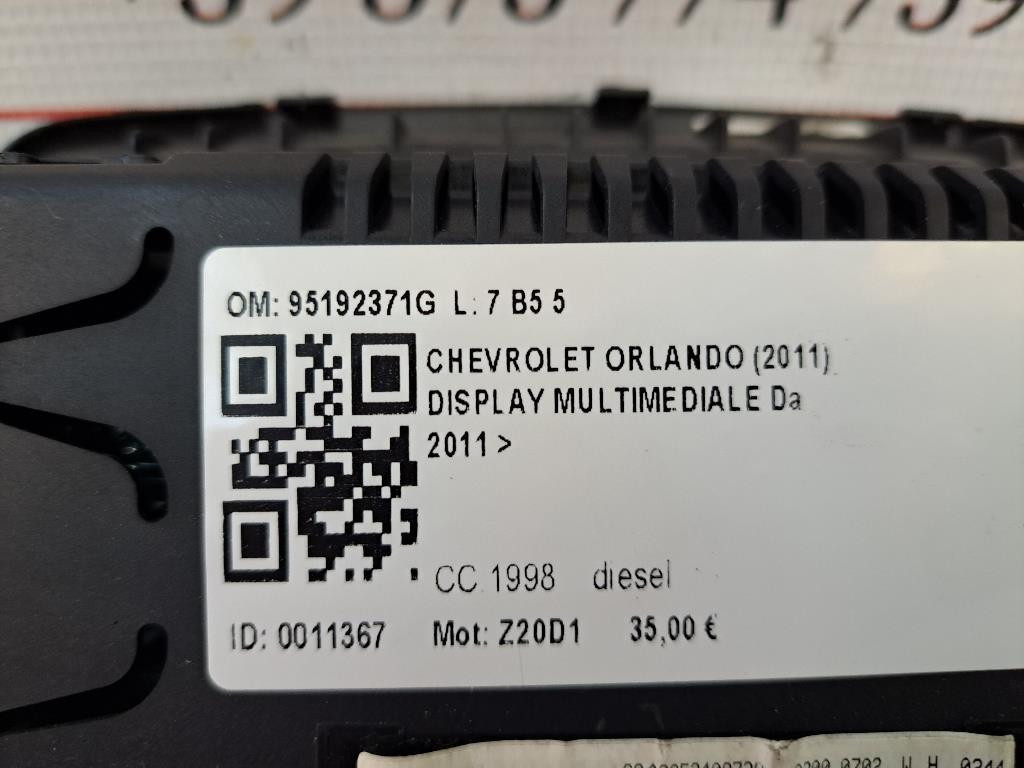 Display CHEVROLET Orlando 1° Serie