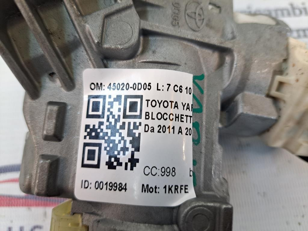 Blocchetto Accensione TOYOTA Yaris Serie (17>)