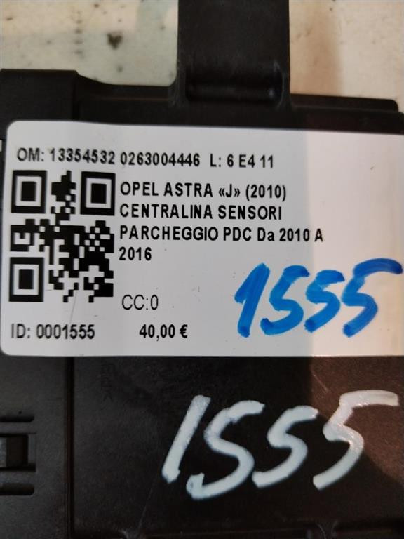 Centralina sensori di parcheggio OPEL Meriva 3° Serie