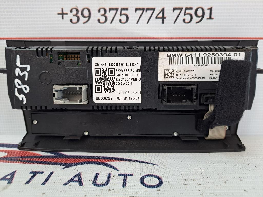 Comandi Clima BMW Serie 3 E90 Berlina 2° Serie