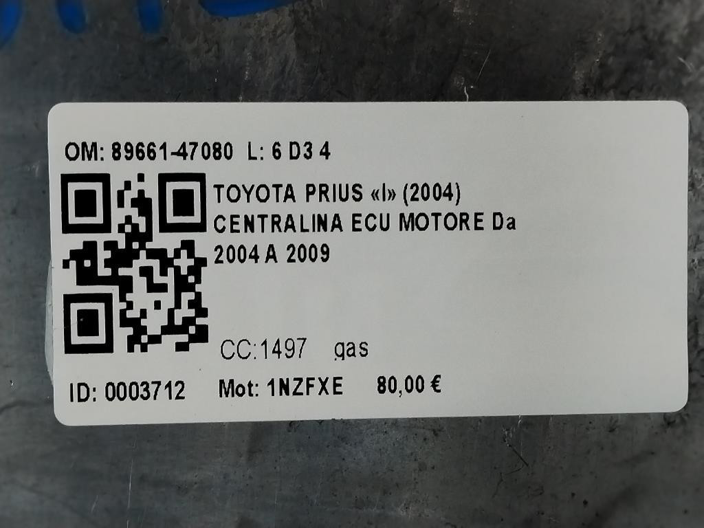 Centralina motore TOYOTA Prius 2° Serie
