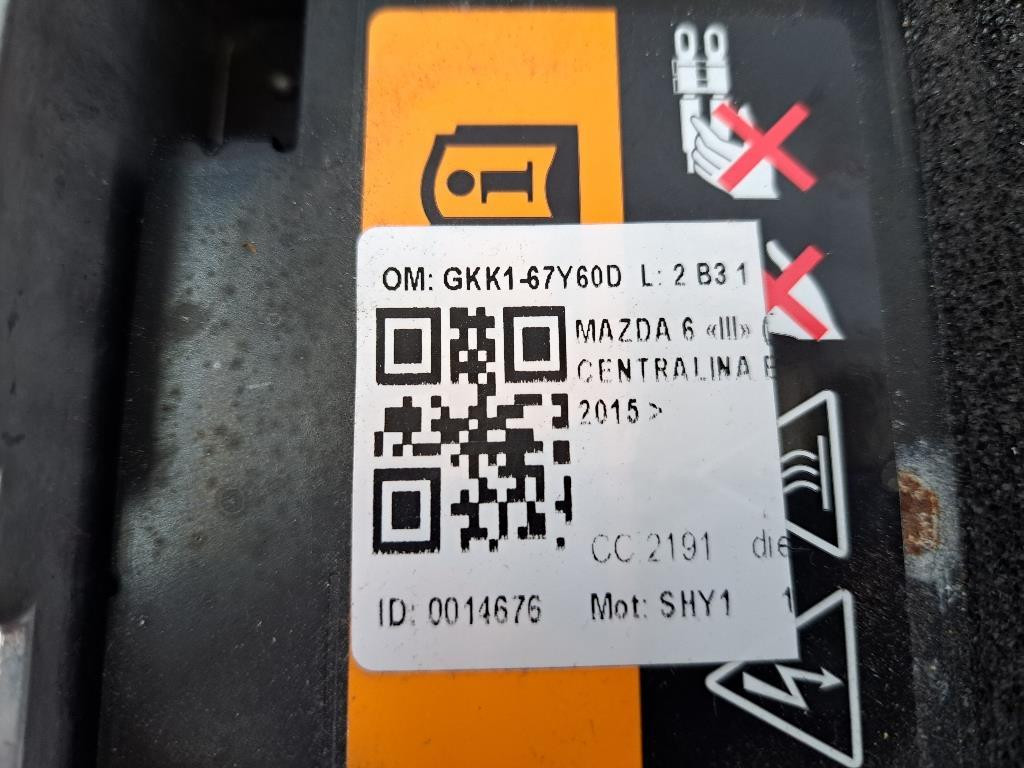 Centralina motore MAZDA 6 3 serie Berlina (12>)