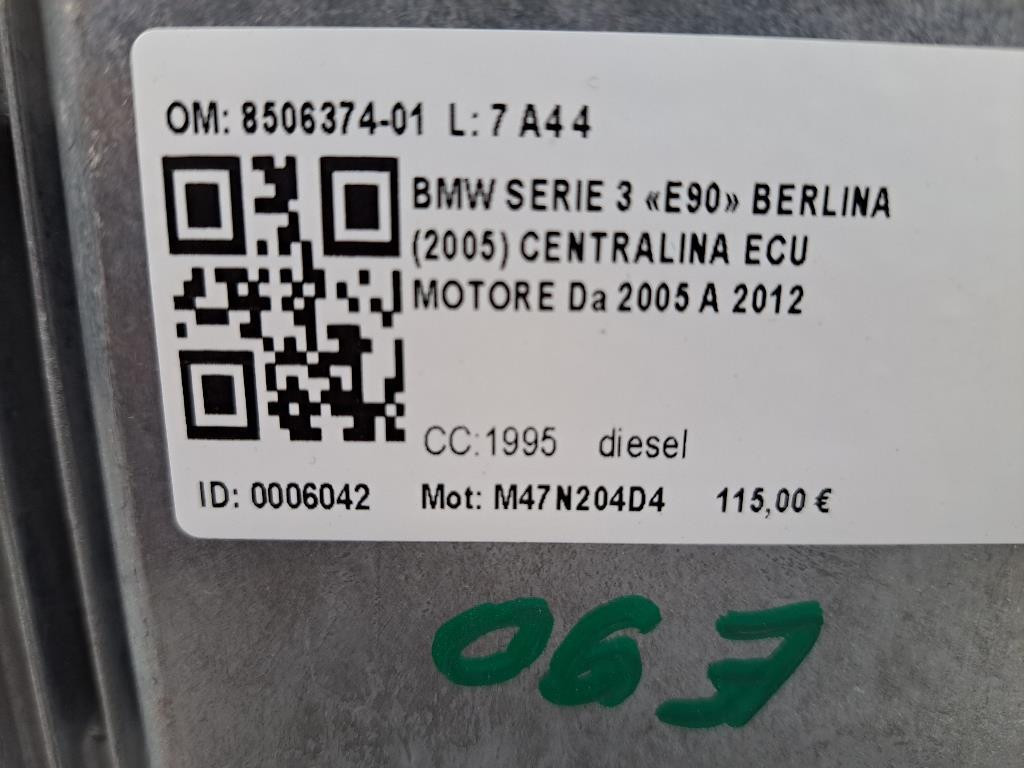 Centralina motore BMW Serie 3 E90 Berlina 2° Serie