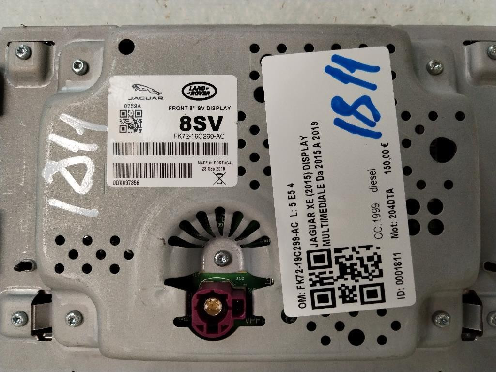 Display multifunzione computer di bordo JAGUAR XE Serie (X760) (15>)