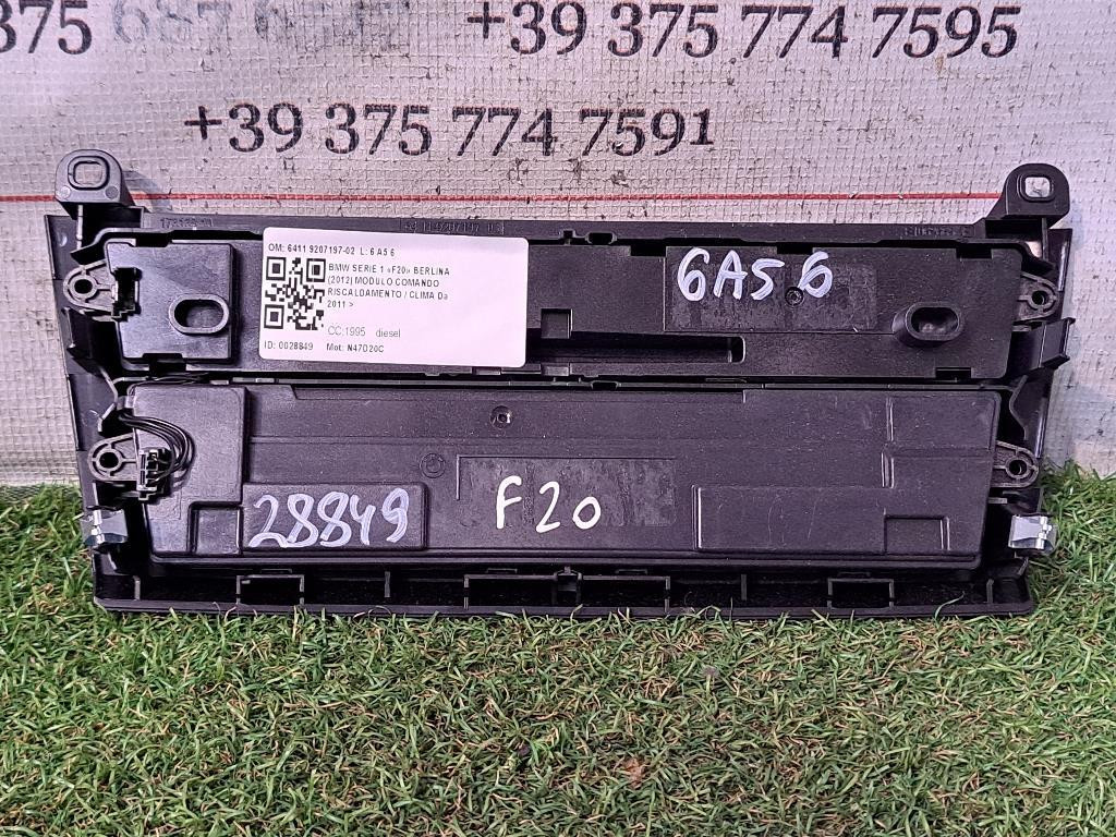 Comandi Clima BMW Serie 1 F20 (11>19)