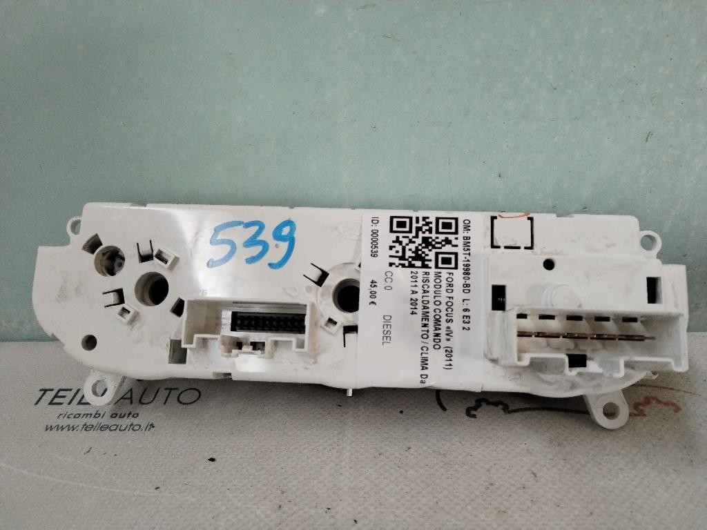 Comandi Clima FORD Focus Berlina 5° Serie