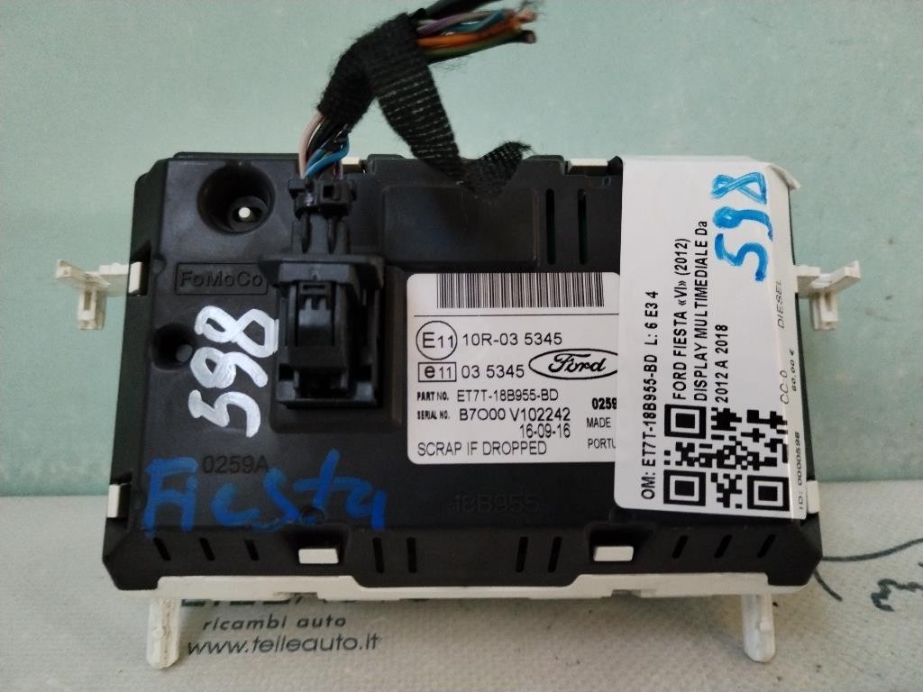 Display FORD Fiesta 6° Serie
