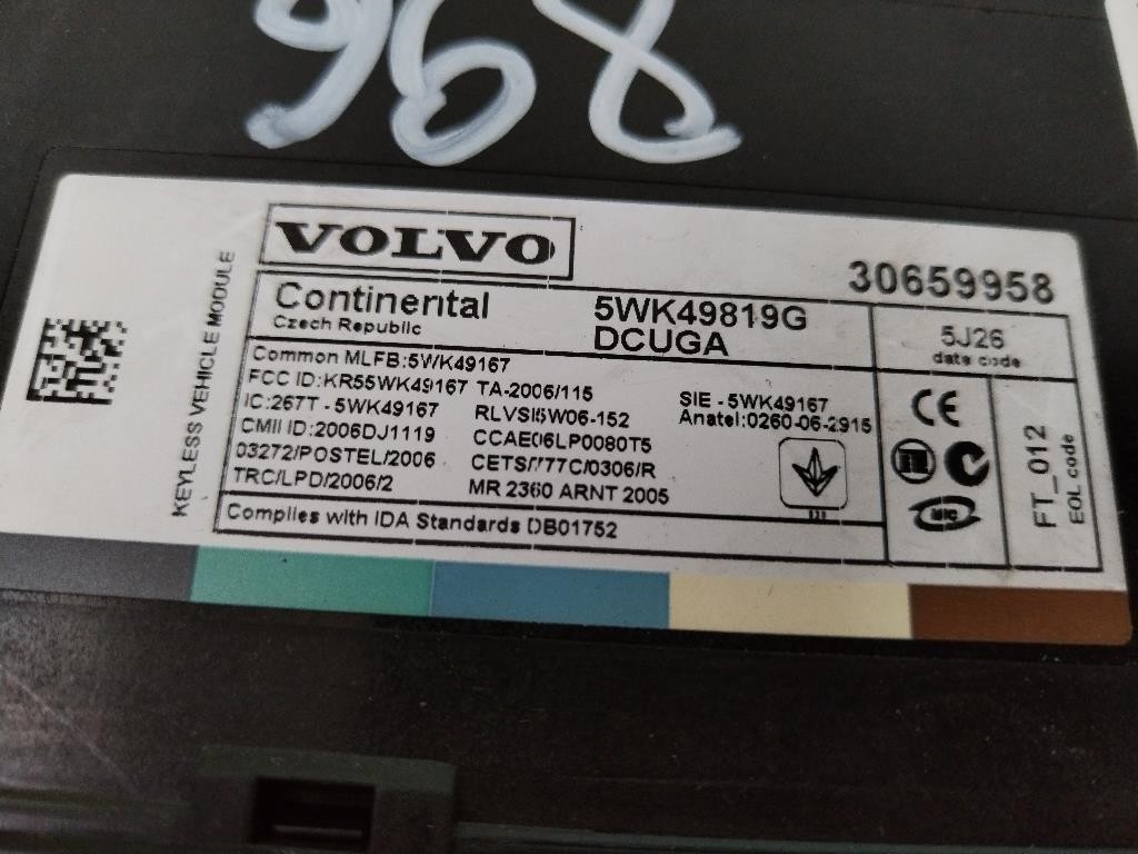 Centralina Comfort VOLVO XC60 1° Serie