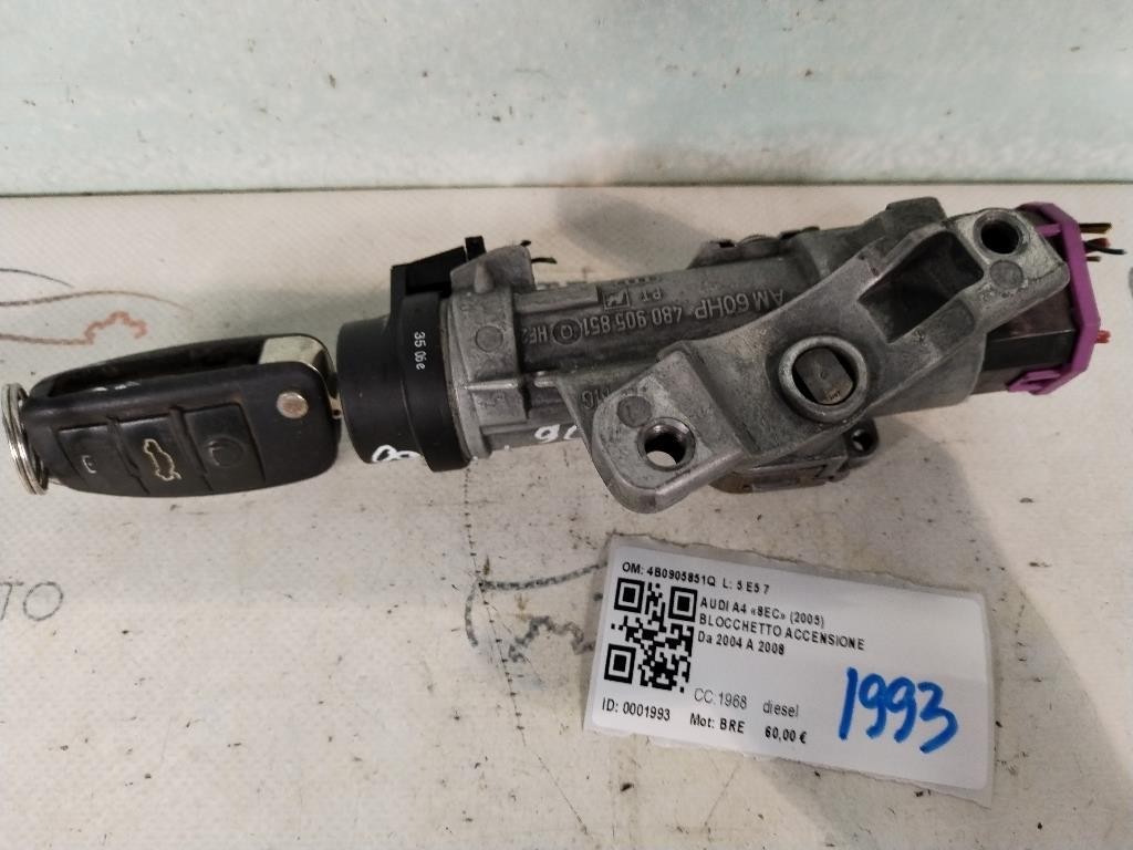Blocchetto Accensione AUDI A4 Avant (8ED) (04>08)