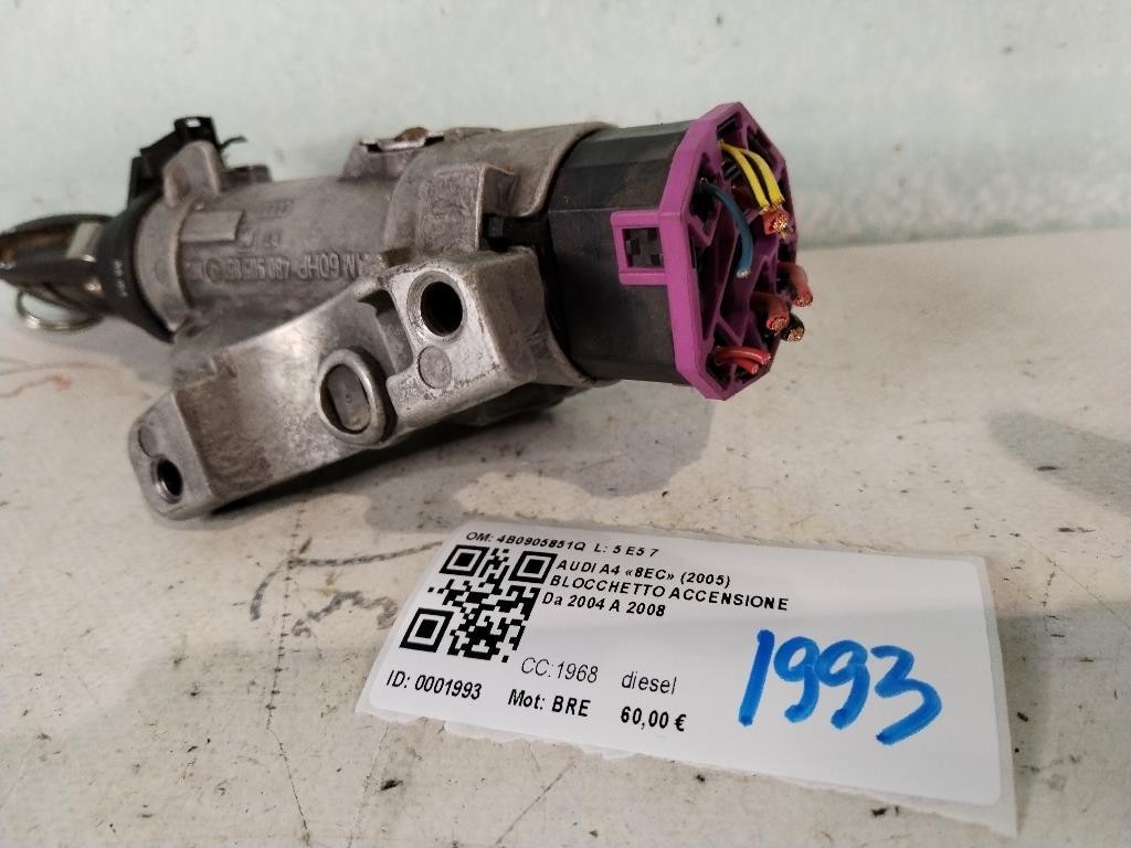 Blocchetto Accensione AUDI A4 Avant (8ED) (04>08)