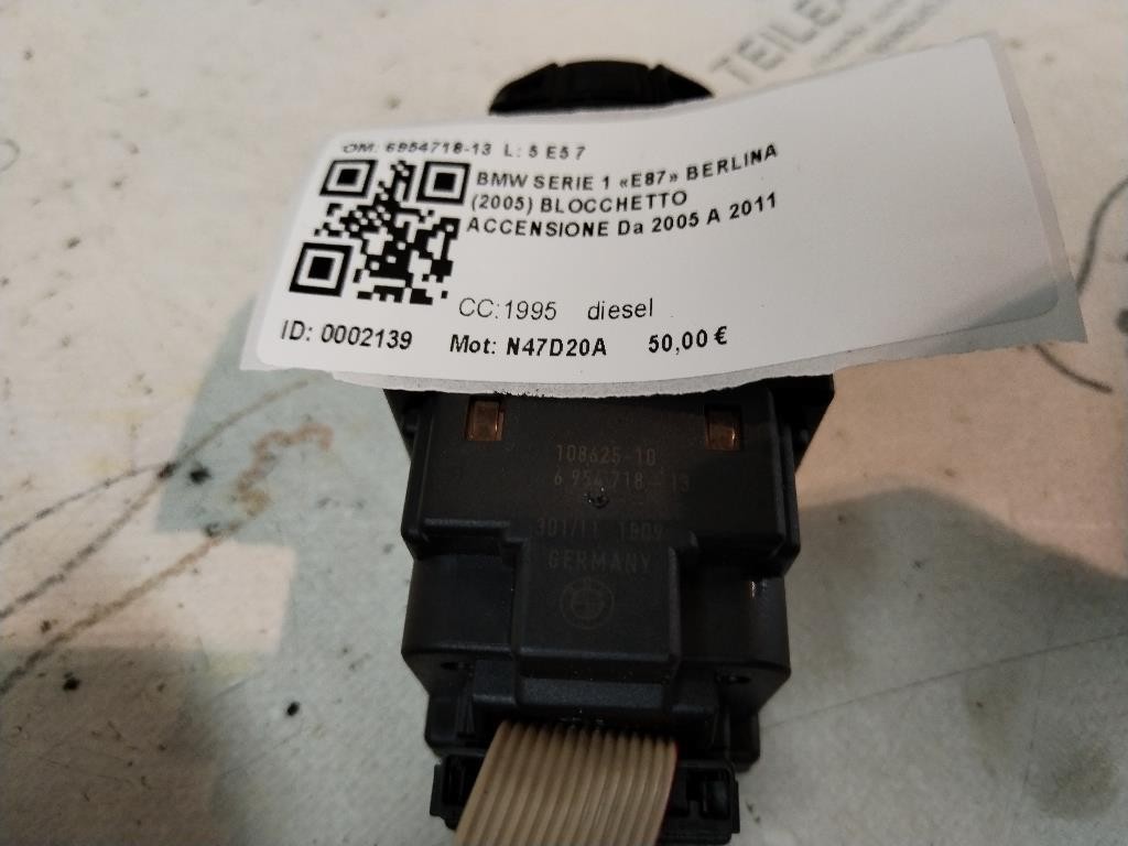 Blocchetto Accensione BMW Serie 1 Serie (E87) (04>07)