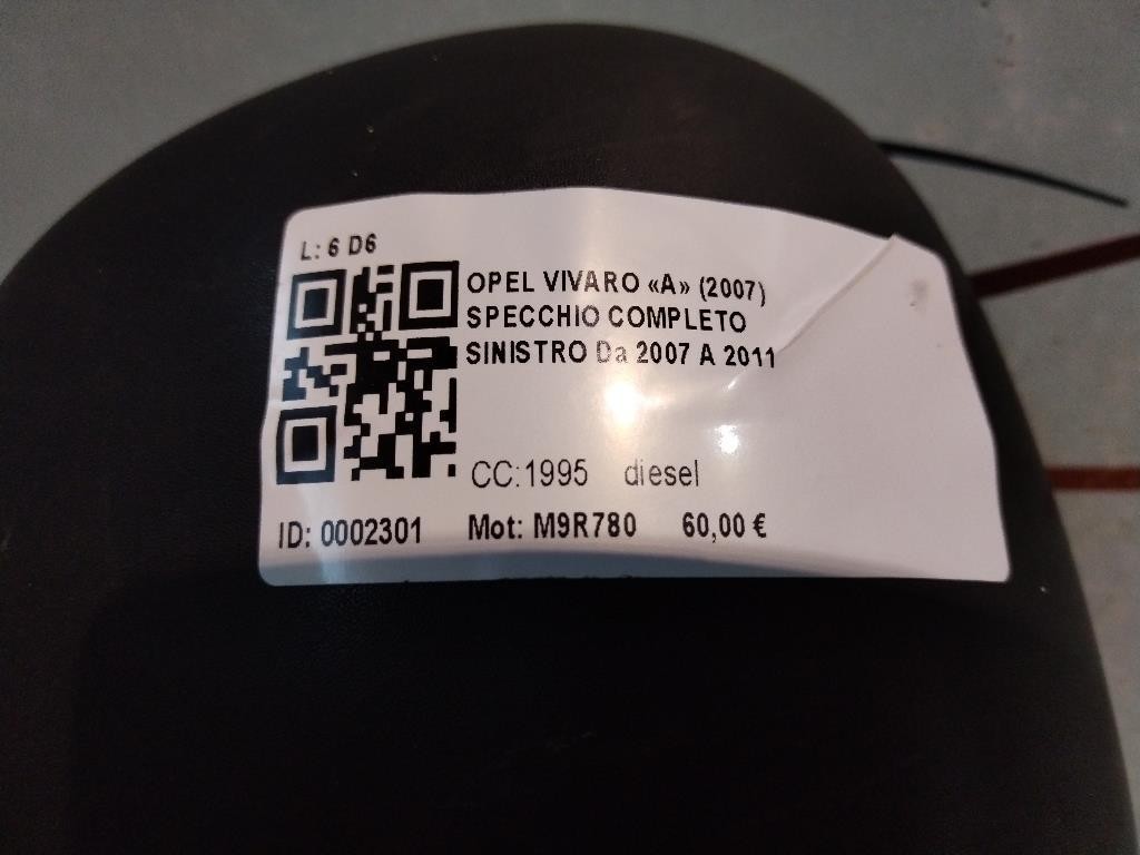 Specchietto Retrovisore Sinistro OPEL Vivaro Serie  (A) (06>14)
