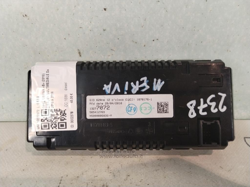 Display OPEL Meriva 3° Serie