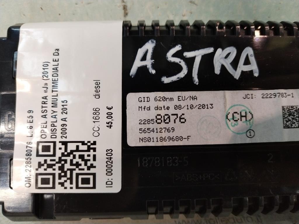 Display OPEL Astra J