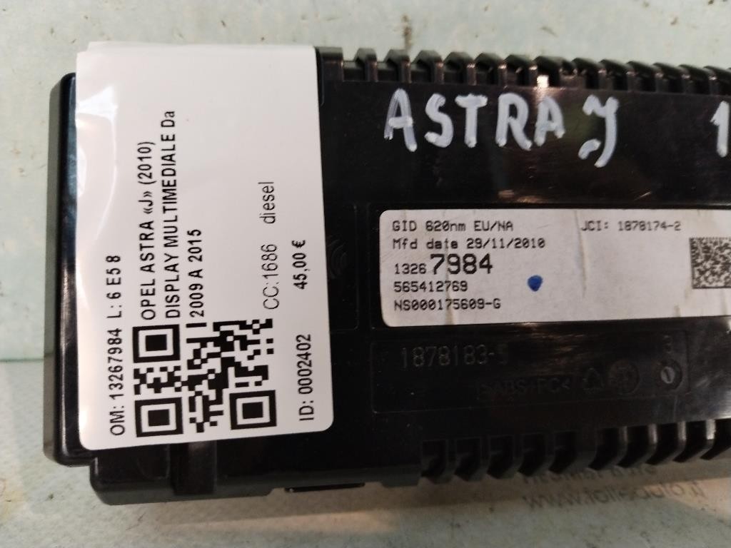 Display OPEL Astra J