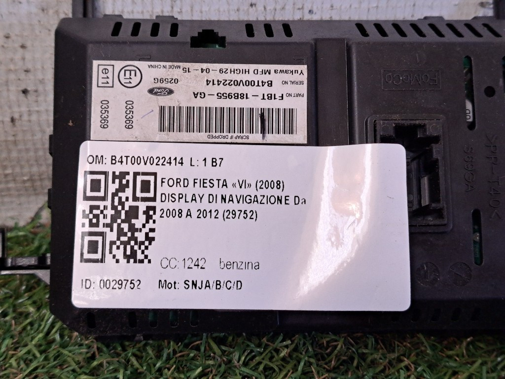 Display FORD Fiesta 6° Serie