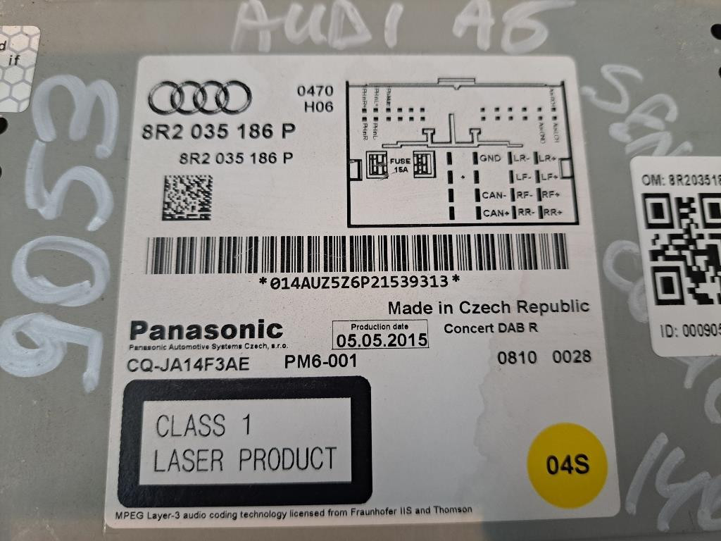Autoradio AUDI A5 Sportback (8TA) (09>)