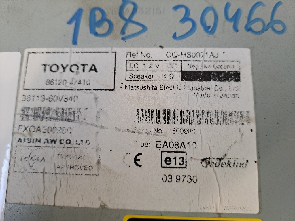 Navigatore TOYOTA Prius 2° Serie