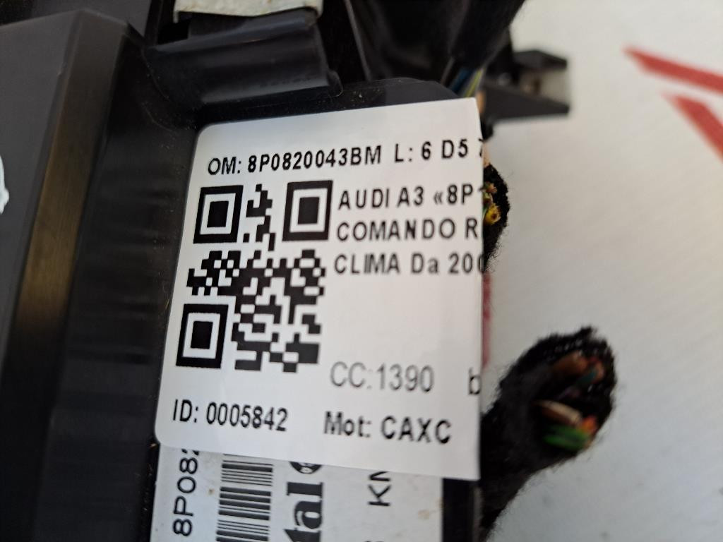 Comandi Clima AUDI A3 Serie (8P1) (08>12)