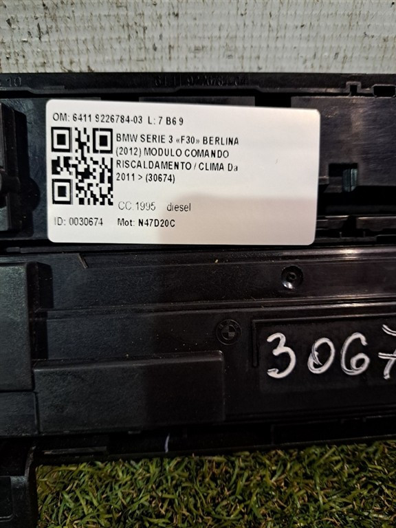 Comandi Clima BMW Serie 3 F31 Touring