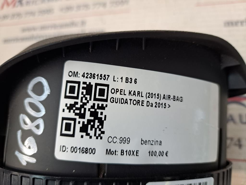 Airbag Volante OPEL Karl Serie