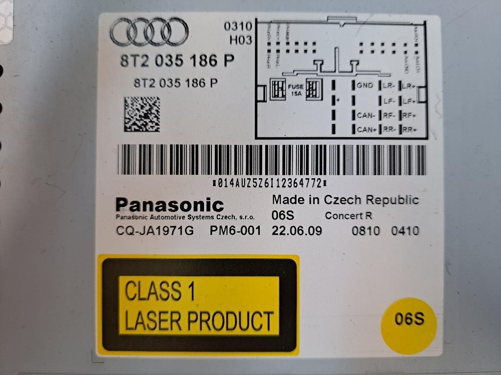 Autoradio AUDI A5 Berlina Serie (8T3) (07>)