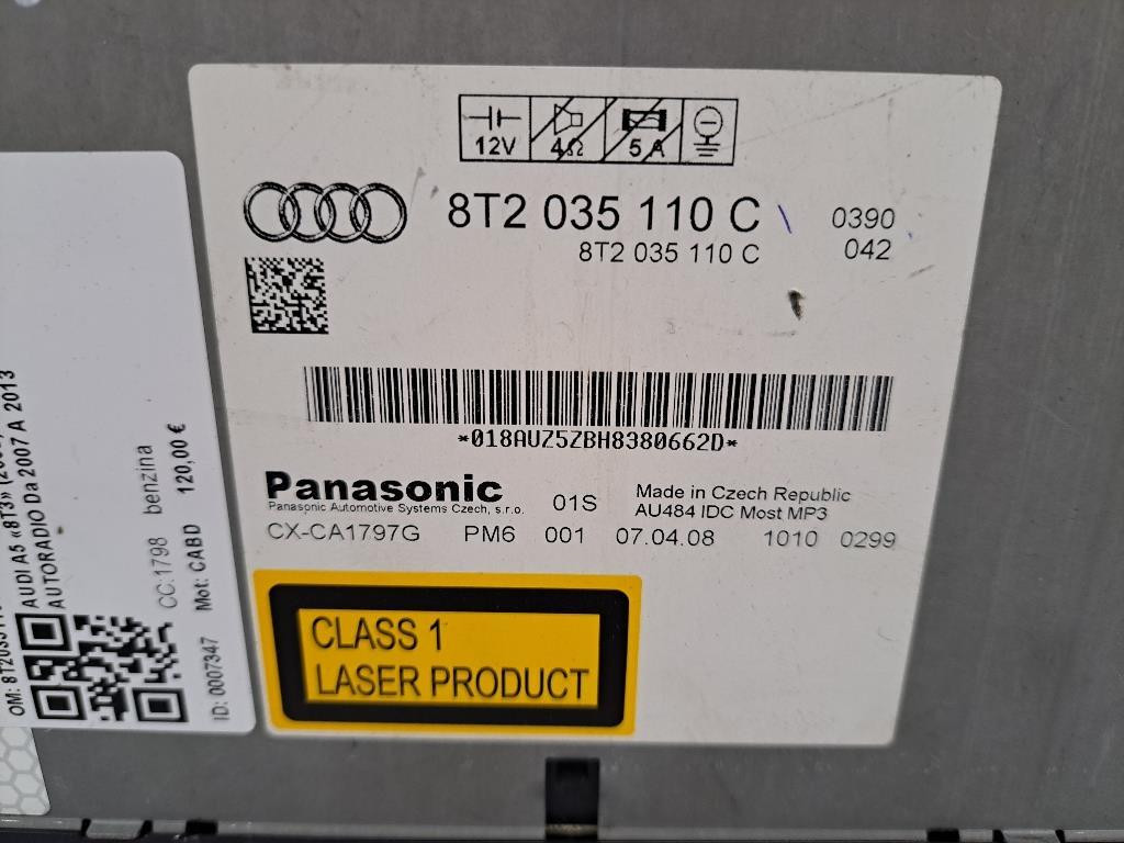 Caricatore CD AUDI A5 Berlina Serie (8T3) (07>)
