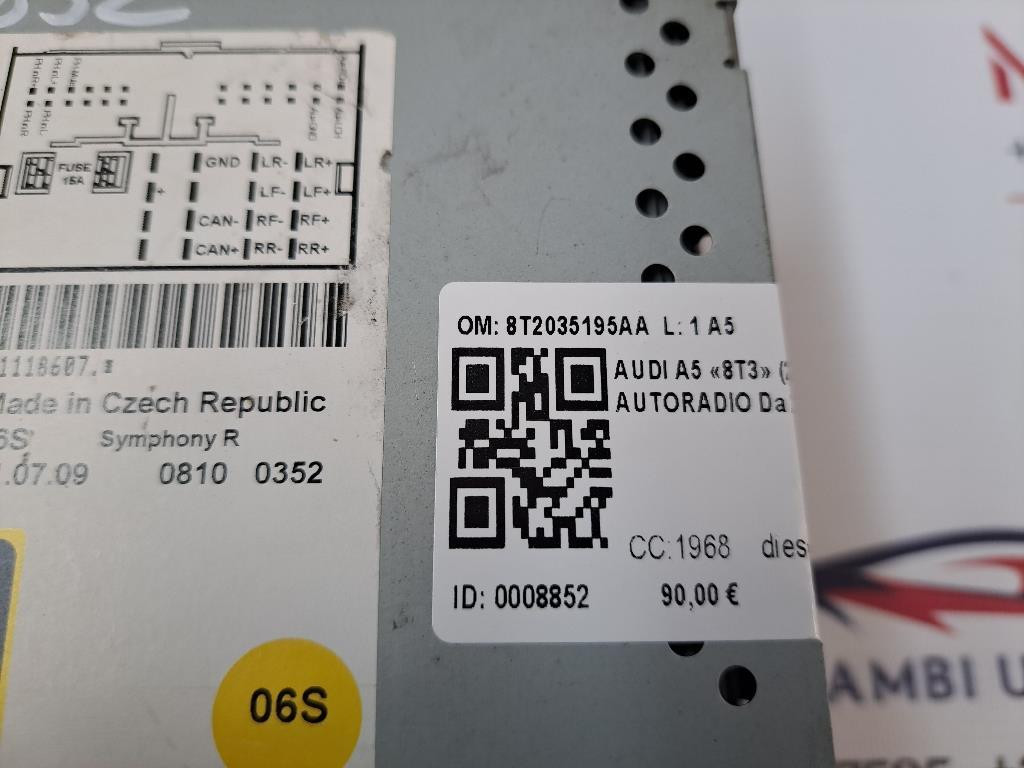 Autoradio AUDI A5 Berlina Serie (8T3) (07>)