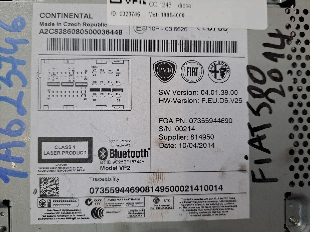 Autoradio FIAT 500 L Living