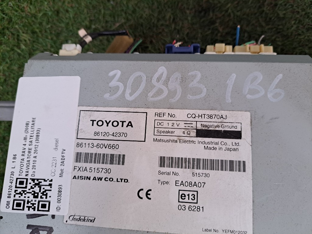 Navigatore TOYOTA Rav4 4° Serie