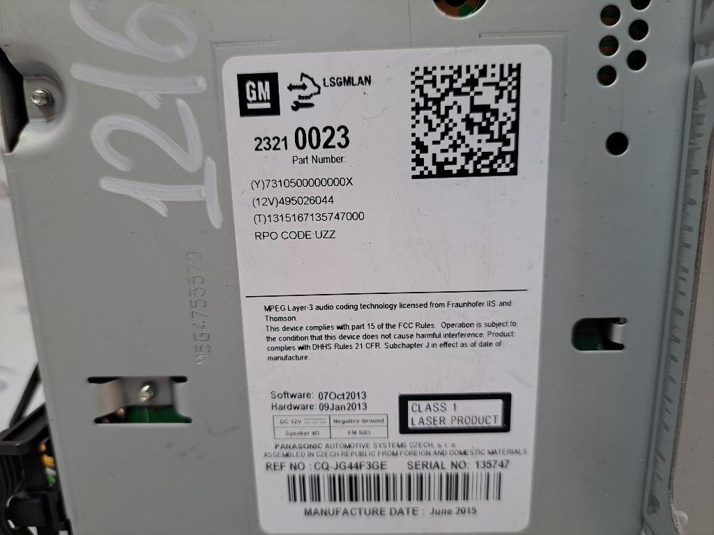 Autoradio OPEL Astra J 2° Serie